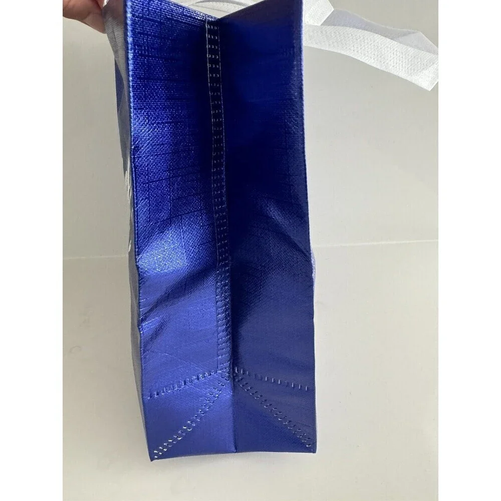50pack Thank You Gift Bags with Handles Bulk Thank You Royal Blue, 10 x 8 x 4 In